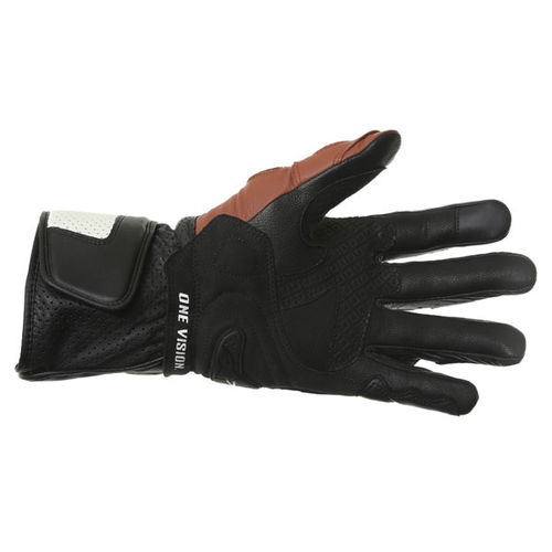 Alpinestars SP-2 Black White Yellow Red Motorcycle Gloves Palm                                                                                                                                                                                                 