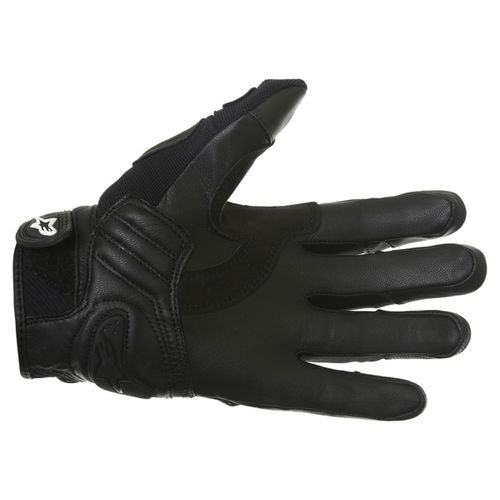 Alpinestars Masai Black White Cool Grey Motorcycle Gloves Palm                                                                                                                                                                                                 