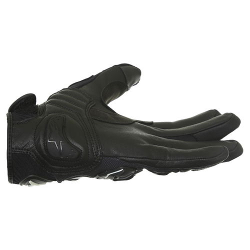 Alpinestars Masai Black White Cool Grey Motorcycle Gloves Little finger side                                                                                                                                                                                   