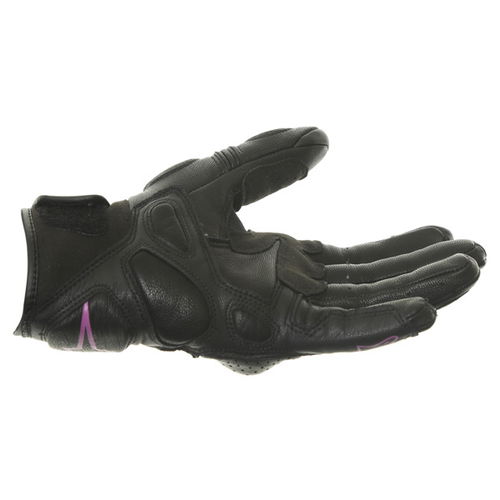Alpinestars Stella Baika Ladies Black Pink Motorcycle Gloves Little finger side                                                                                                                                                                                