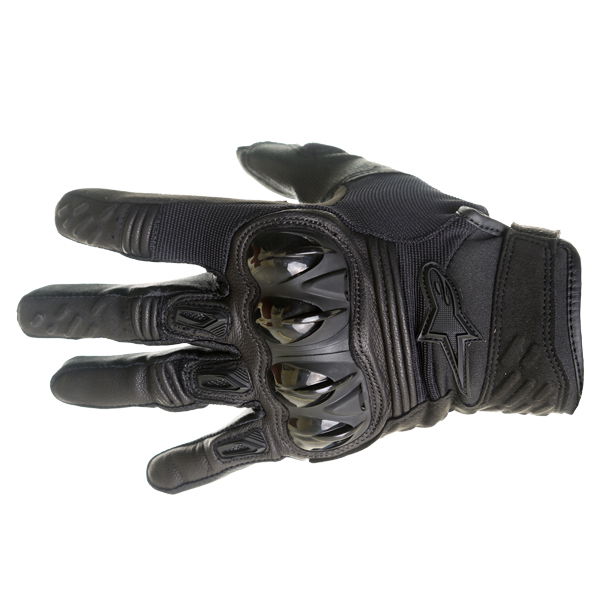 Alpinestars Megawatt Hard Knuckle Black Motocross Gloves Back                                                                                                                                                                                                  