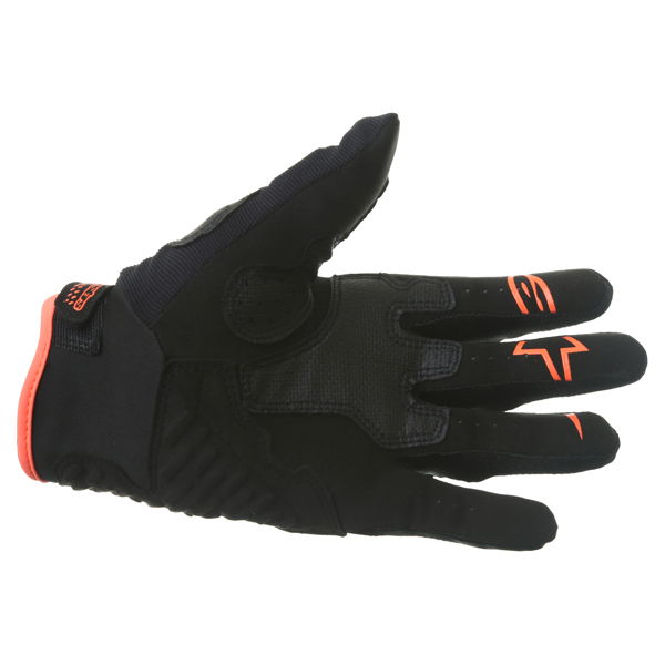 Alpinestars Megawatt Hard Knuckle Black Anthracite Fluo Orange Motorcycle Gloves Palm                                                                                                                                                                          