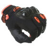 Alpinestars Megawatt Hard Knuckle Black Anthracite Fluo Orange Motorcycle Gloves Knuckle                                                                                                                                                                       