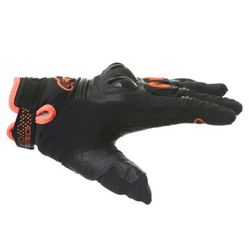 Alpinestars Megawatt Hard Knuckle Black Anthracite Fluo Orange Motorcycle Gloves Thumb side                                                                                                                                                                    