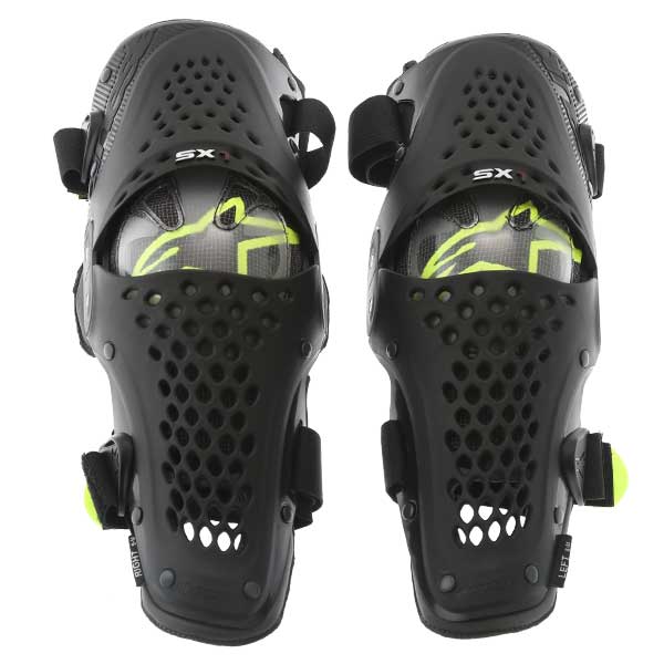 Alpinestars SX-1 Black Grey MX Knee Guards                                                                                                                                                                                                                     
