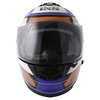 IXS HX 444 Edge Black Red Blue Full Face Motorcycle Helmet Front                                                                                                                                                                                               
