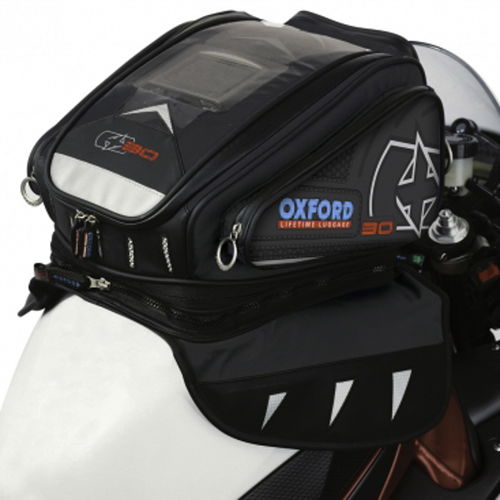 Oxford Products X30 Tank Strap-On - Black