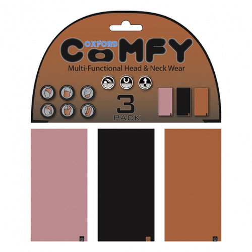 Oxford Products Comfy 3 Pack - Pink/Black/Red