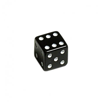 Oxford Products Lucky Dice Valve Caps - Black