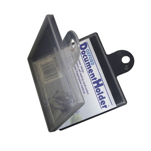 Oxford Products Plastic Insurance Slip Holder Open                                                                                                                                                                                                             