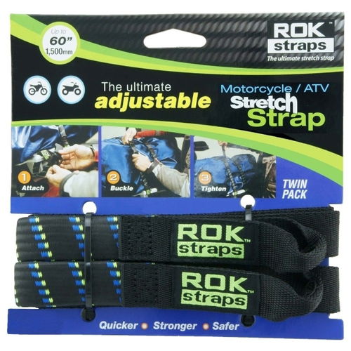 ROK Straps HD 25mm Adj - Black/Blue