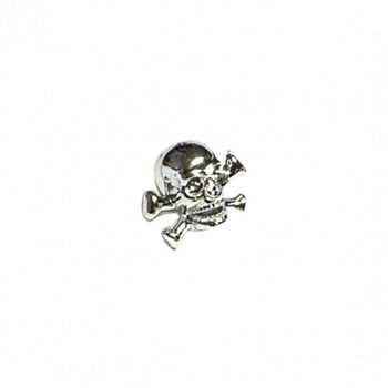 Oxford Products Skull Valve Caps - Silver