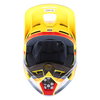 Fox V1 Motif Yellow Motocross Helmet Front                                                                                                                                                                                                                     