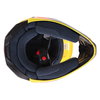 Fox V1 Motif Yellow Motocross Helmet Inside                                                                                                                                                                                                                    