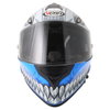 Vcan V127 Hollow Blue Full Face Motorcycle Helmet Front                                                                                                                                                                                                        
