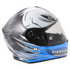 Vcan V127 Hollow Blue Full Face Motorcycle Helmet Right Side                                                                                                                                                                                                   