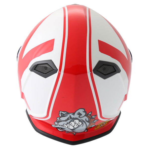 Vcan V127 England Full Face Motorcycle Helmet Back                                                                                                                                                                                                             