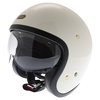 Shoei J-O Off White Open Face Motorcycle Helmet Visor down                                                                                                                                                                                                     