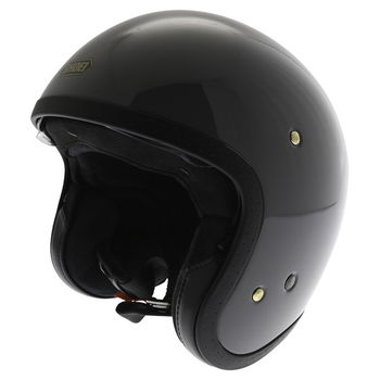 Shoei J-O Rat Grey Open Face Motorcycle Helmet Front left                                                                                                                                                                                                      