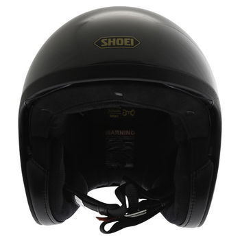 Shoei J-O Rat Grey Open Face Motorcycle Helmet Front                                                                                                                                                                                                           