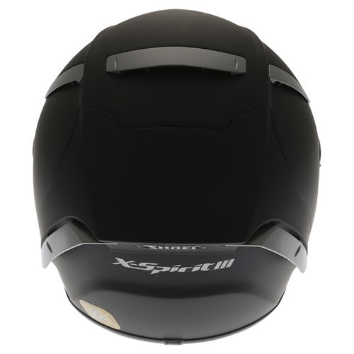 Shoei X-Spirit 3 Matt Black Full Face Motorcycle Helmet Back                                                                                                                                                                                                   