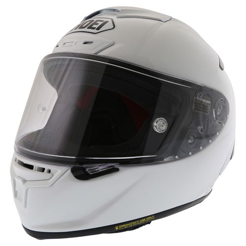 Shoei X-Spirit 3 White Full Face Motorcycle Helmet Front left                                                                                                                                                                                                  