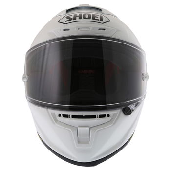 Shoei X-Spirit 3 White Full Face Motorcycle Helmet Front                                                                                                                                                                                                       