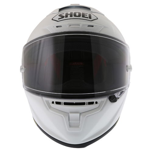 Shoei X-Spirit 3 White Full Face Motorcycle Helmet Front                                                                                                                                                                                                       