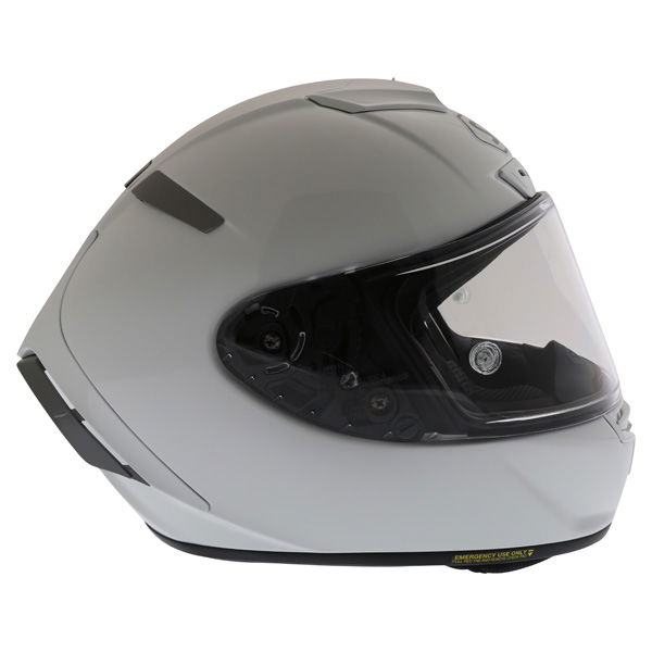 Shoei X-Spirit 3 White Full Face Motorcycle Helmet Right side                                                                                                                                                                                                  
