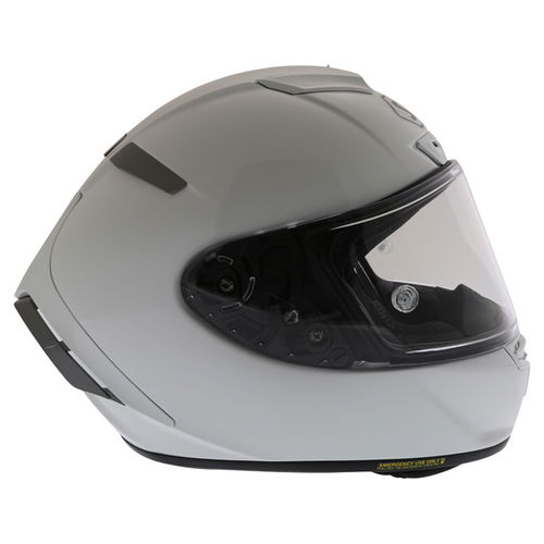 Shoei X-Spirit 3 White Full Face Motorcycle Helmet Right side                                                                                                                                                                                                  