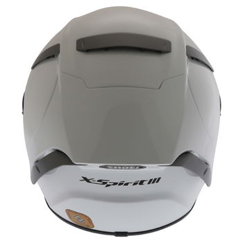 Shoei X-Spirit 3 White Full Face Motorcycle Helmet Back                                                                                                                                                                                                        