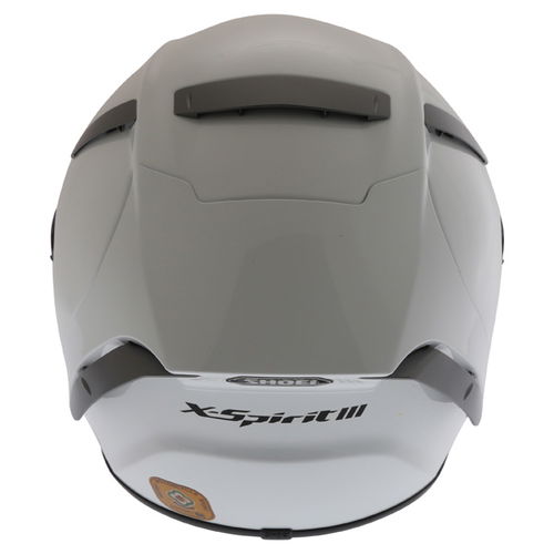 Shoei X-Spirit 3 White Full Face Motorcycle Helmet Back                                                                                                                                                                                                        