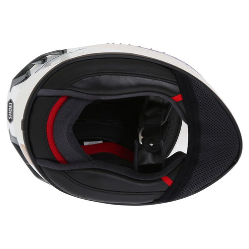 Shoei X-Spirit 3 White Full Face Motorcycle Helmet Inside                                                                                                                                                                                                      