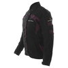 Frank Thomas Violet Ladies Black Purple Textile Motorcycle Jacket Side                                                                                                                                                                                         