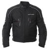 Frank Thomas Porto Mens Black Textile Motorcycle Jacket Front                                                                                                                                                                                                  