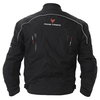 Frank Thomas Porto Mens Black Textile Motorcycle Jacket Back                                                                                                                                                                                                   