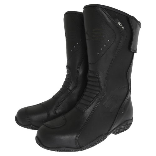 BKS BKB008 Alice Black Ladies Motorcycle Boots Pair                                                                                                                                                                                                            