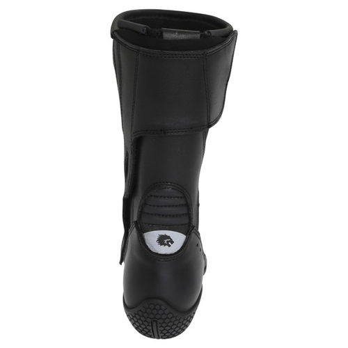 BKS BKB008 Alice Black Ladies Motorcycle Boots Heel                                                                                                                                                                                                            