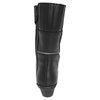 BKS BKB007 Sarah Black Ladies Motorcycle Boots Heel                                                                                                                                                                                                            