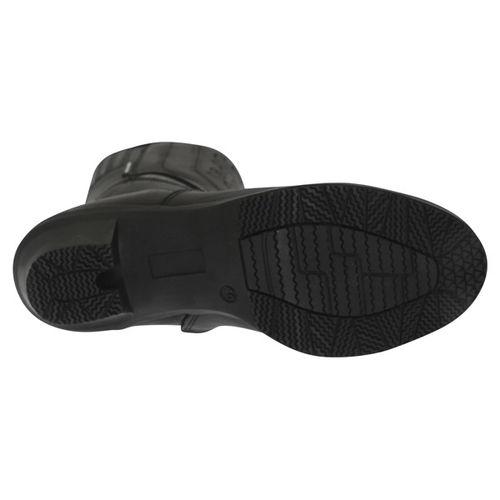BKS BKB007 Sarah Black Ladies Motorcycle Boots Sole                                                                                                                                                                                                            