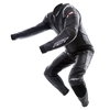 RST R-16 1067 Mens Black Leather Motorcycle Suit Racing crouch                                                                                                                                                                                                 