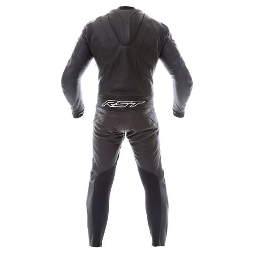 RST R-16 1067 Mens Black Leather Motorcycle Suit Back                                                                                                                                                                                                          