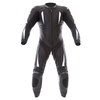 RST R-16 1067 Mens Black White Leather Motorcycle Suits Front                                                                                                                                                                                                  
