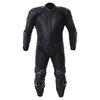 Wolf 2400 Racing-K Mens Black Leather Motorcycle Suit Front                                                                                                                                                                                                    