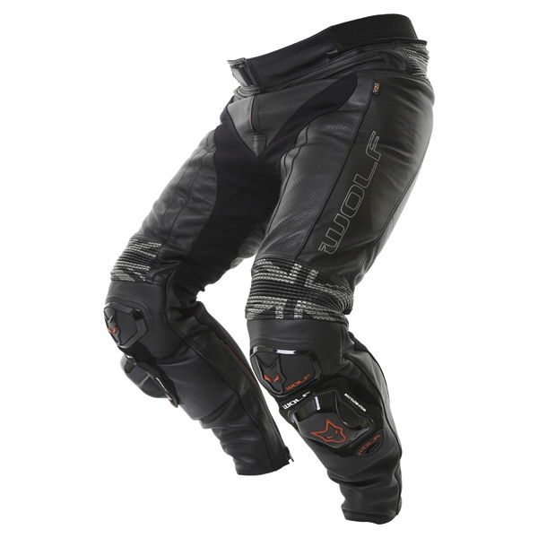 Wolf 2402 Nimbus-K Black Leather Motorcycle Jeans Riding crouch                                                                                                                                                                                                