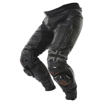 Wolf 2402 Nimbus-K Black Leather Motorcycle Jeans Riding crouch                                                                                                                                                                                                