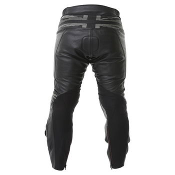 Wolf 2402 Nimbus-K Black Leather Motorcycle Jeans Rear                                                                                                                                                                                                         
