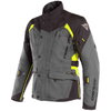 Dainese X-Tourer D-Dry Black Black Fluo Yellow Waterproof Textile Motorcycle Jacket Front                                                                                                                                                                      