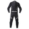 Alpinestars Orbiter 2 piece Mens Black White Leather Motorcycle Suit Back                                                                                                                                                                                      