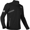 Fox Legion Softshell Black Motorcycle Jacket Front                                                                                                                                                                                                             